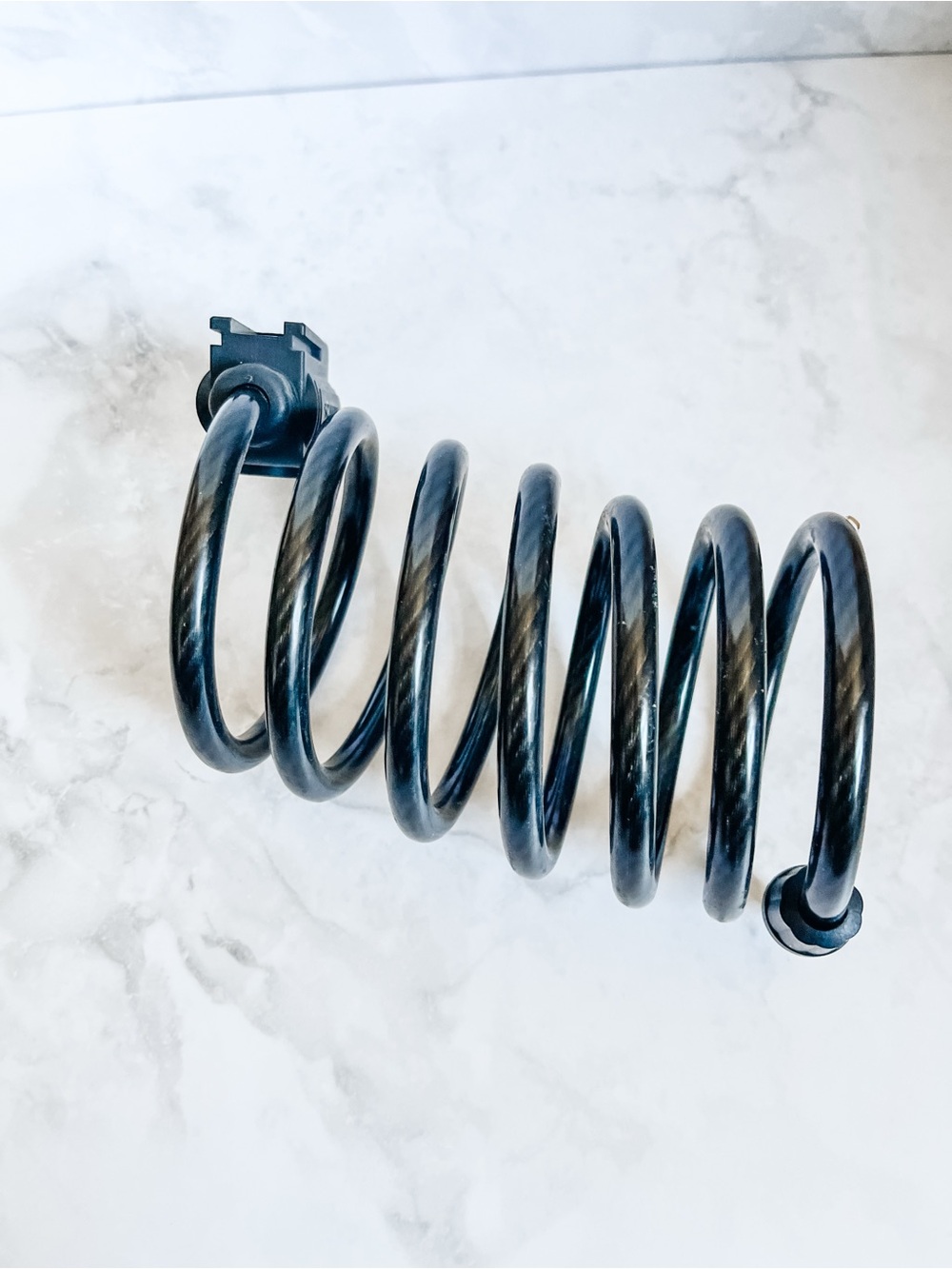 Schwinn Black Coiled Bicycle Cable Lock with Branded Keyed Head